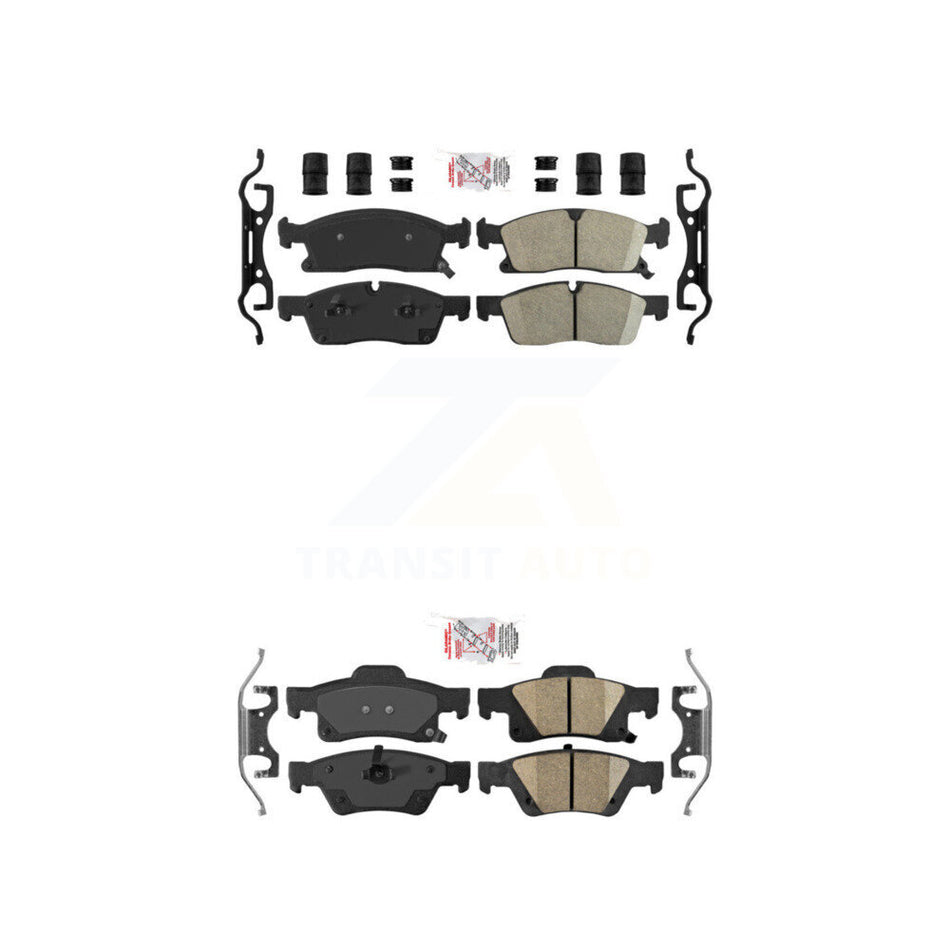Front Rear Ceramic Disc Brake Pads Kit For Dodge Durango Jeep Grand Cherokee WK KNF-100742