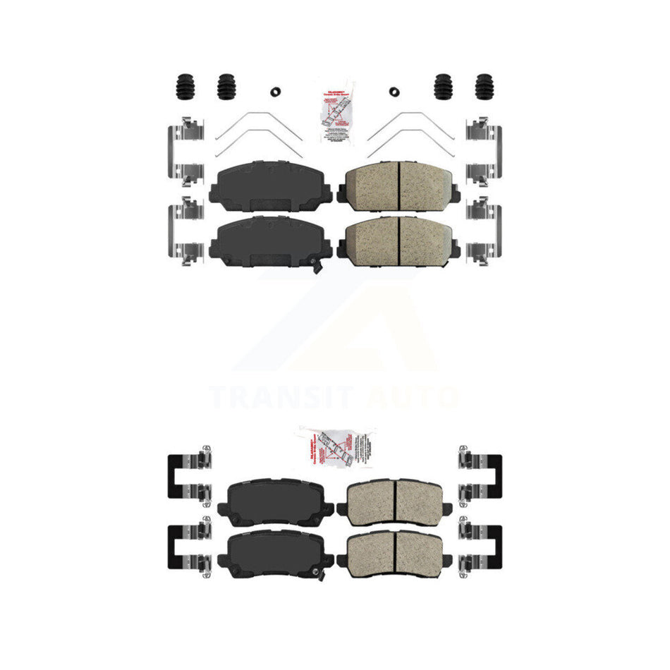 Front Rear Ceramic Disc Brake Pads Kit For Acura RLX KNF-100761