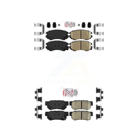 Front Rear Ceramic Disc Brake Pads Kit For Hyundai Elantra Tucson Kia Sportage Sonata KNF-100765