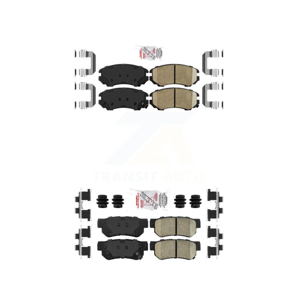 Front Rear Ceramic Disc Brake Pads Kit For Hyundai Elantra Tucson Kia Sportage Sonata KNF-100766