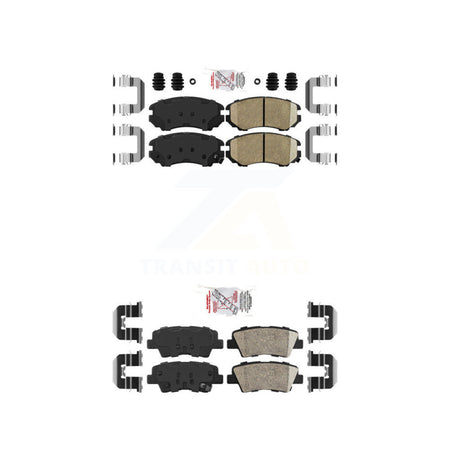 Front Rear Ceramic Disc Brake Pads Kit For Hyundai Elantra Azera KNF-100769