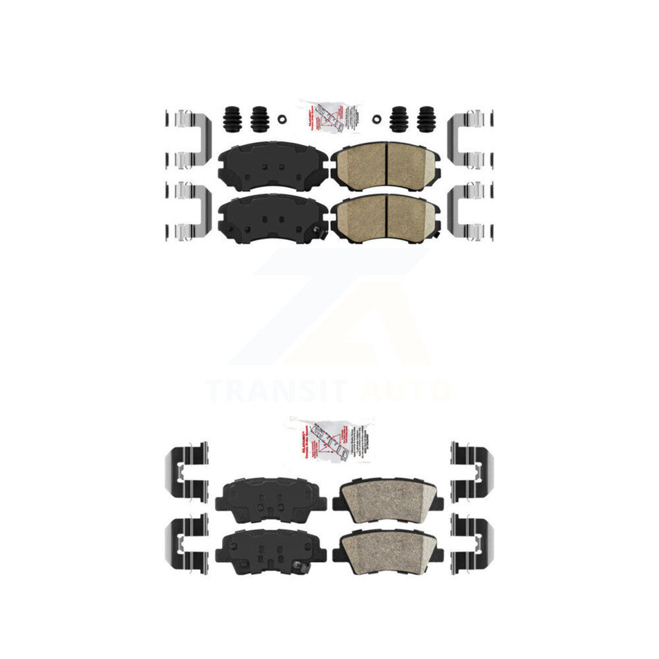Front Rear Ceramic Disc Brake Pads Kit For Hyundai Elantra Azera KNF-100769