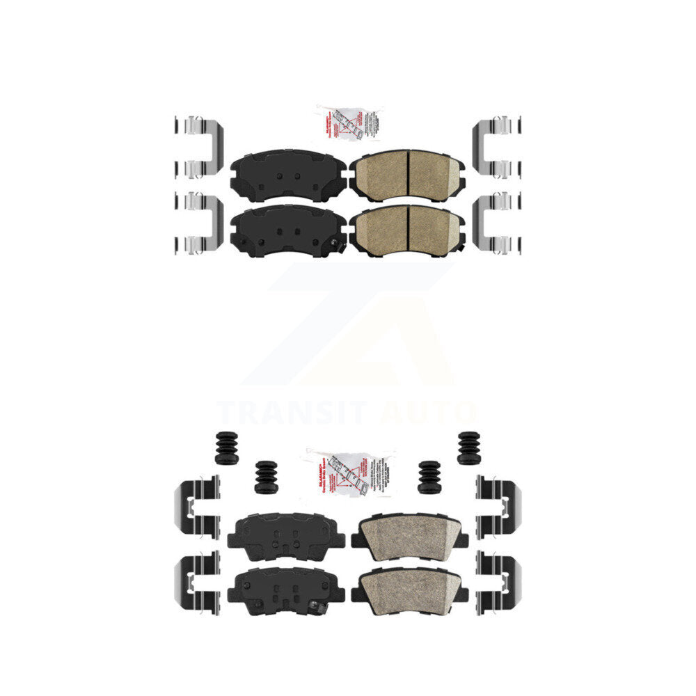 Front Rear Ceramic Disc Brake Pads Kit For Hyundai Elantra Azera KNF-100770
