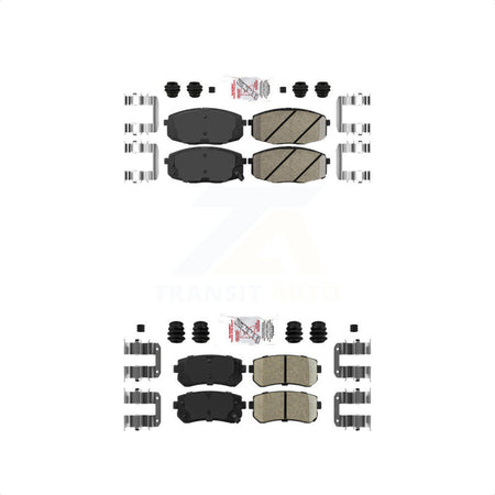 AmeriBRAKES Front Rear Ceramic Disc Brake Pads Kit For Hyundai Elantra Kia Forte Koup Forte5 KNF-100772