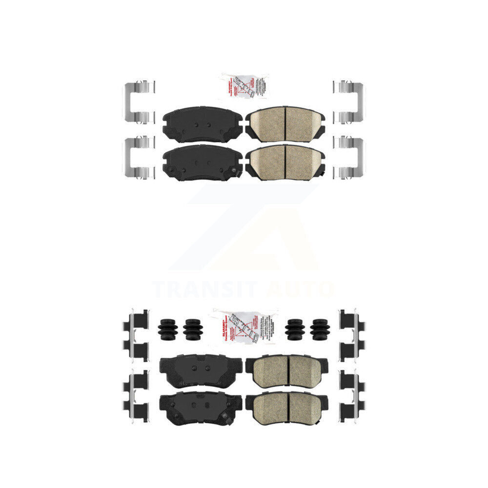 Front Rear Ceramic Disc Brake Pads Kit For Hyundai Sonata Azera KNF-100778