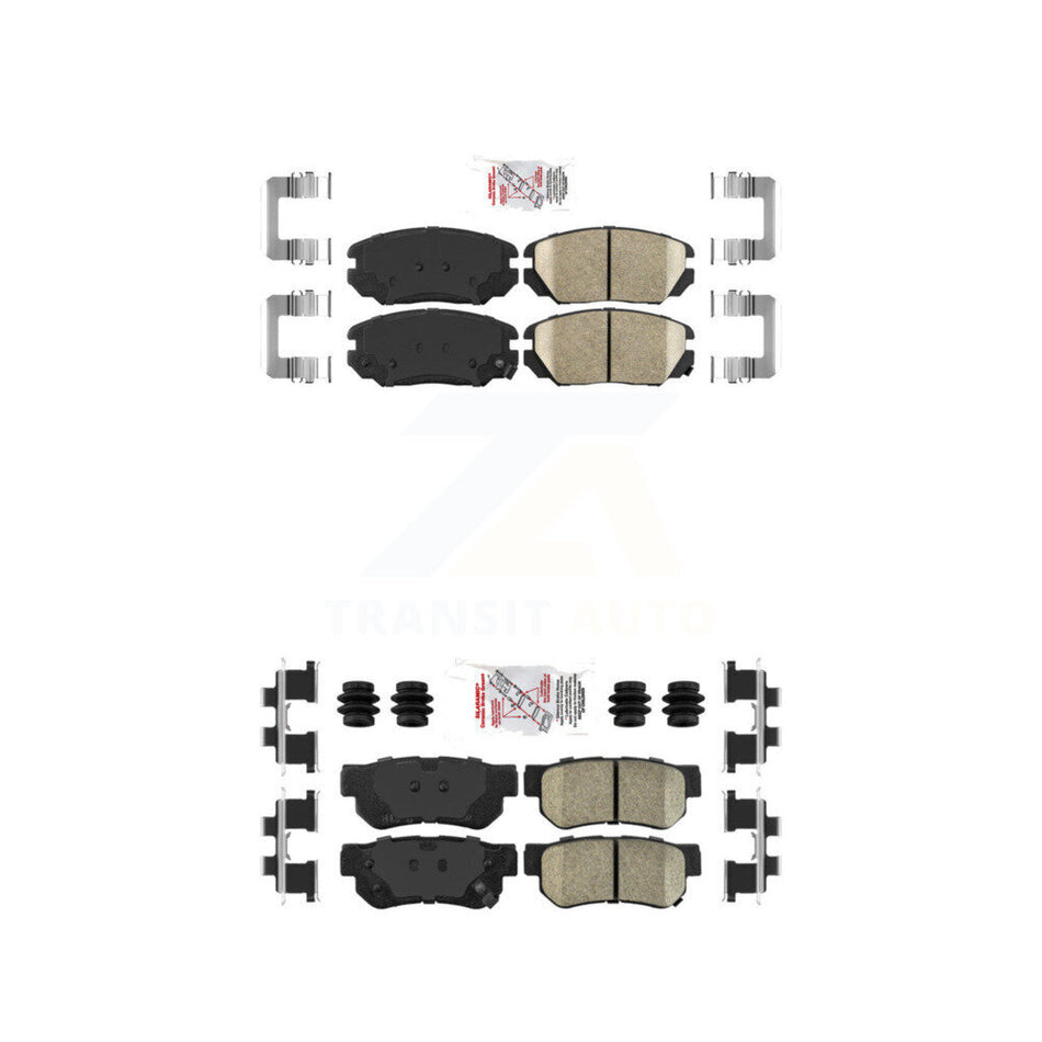 Front Rear Ceramic Disc Brake Pads Kit For Hyundai Sonata Azera KNF-100778