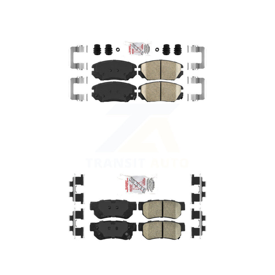 Front Rear Ceramic Disc Brake Pads Kit For Hyundai Sonata Azera KNF-100781