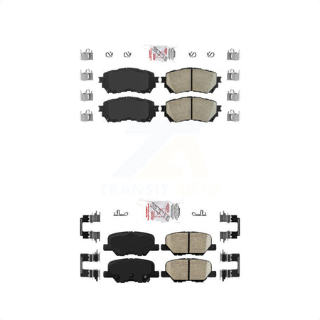 AmeriBRAKES Front Rear Ceramic Disc Brake Pads Kit For Mazda 6 KNF-100796