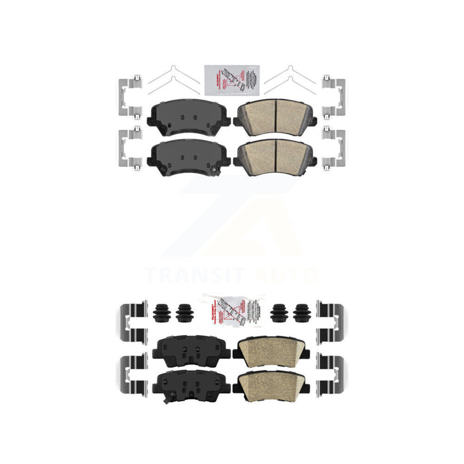 Front Rear Ceramic Disc Brake Pads Kit For Hyundai Elantra GT Kia Forte Koup KNF-100808