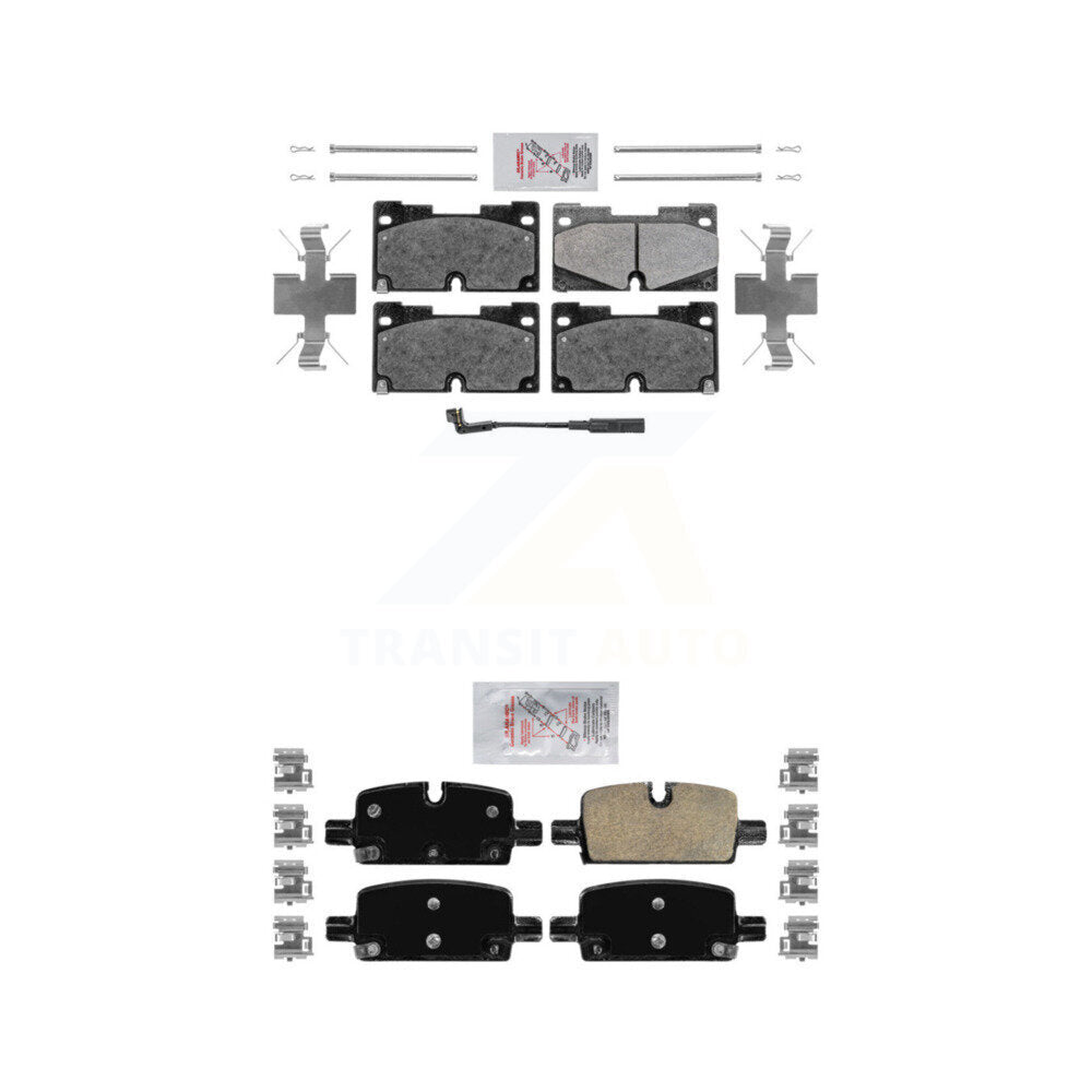 Front Semi-Metallic Rear Ceramic Disc Brake Pads Kit For GMC Chevrolet Silverado 1500 XL KNF-100854