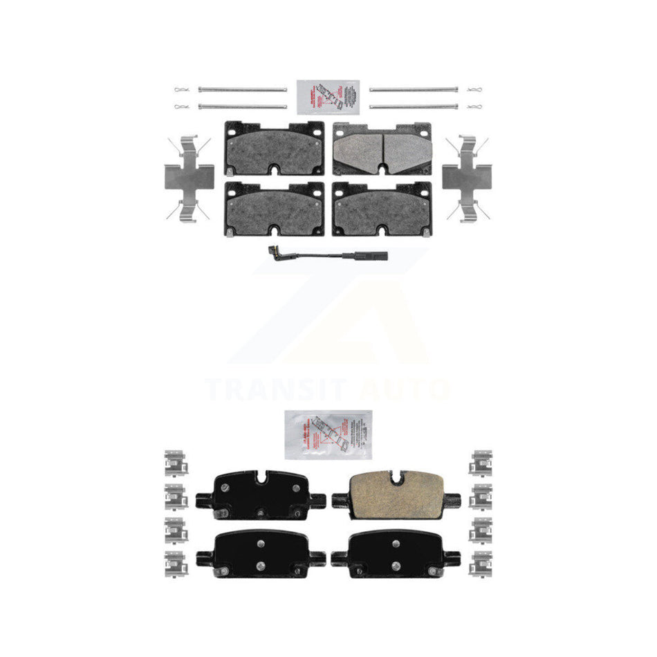 Front Semi-Metallic Rear Ceramic Disc Brake Pads Kit For GMC Chevrolet Silverado 1500 XL KNF-100854