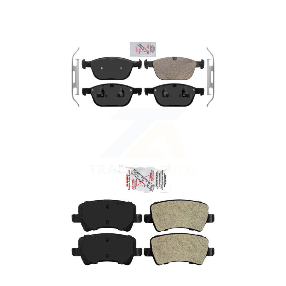 Front Ceramic Rear Semi-Metallic Disc Brake Pads Kit For Volvo XC60 KNF-100861