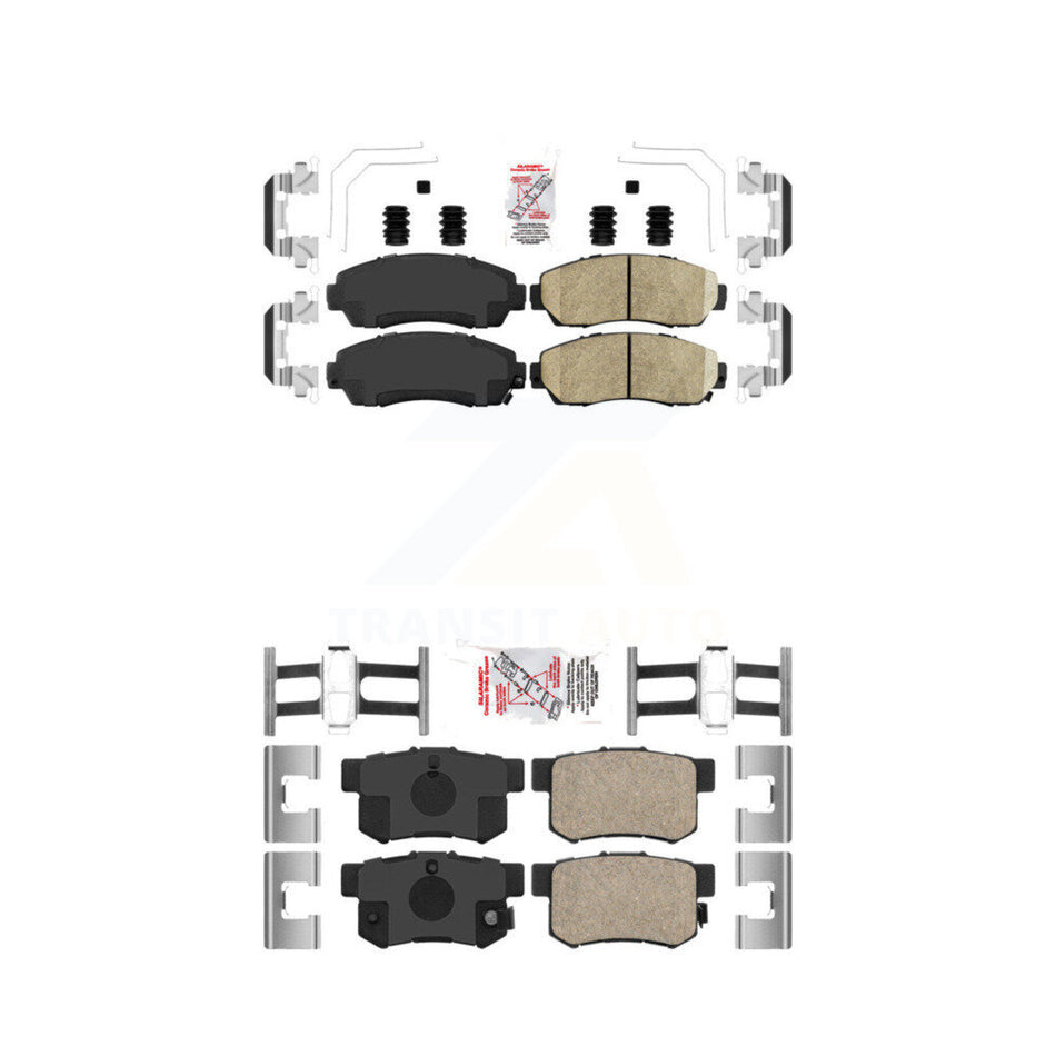 Front Rear Ceramic Disc Brake Pads Kit For Honda Civic Acura RDX KNF-100862