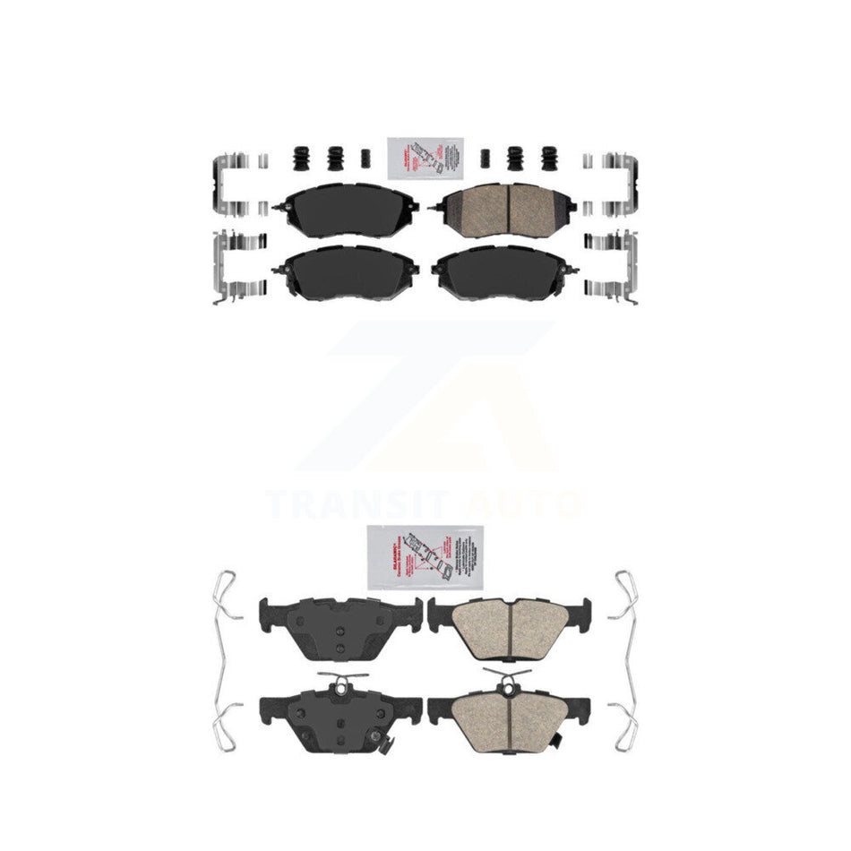 Front Rear Ceramic Disc Brake Pads Kit For Subaru Outback WRX Legacy KNF-100880