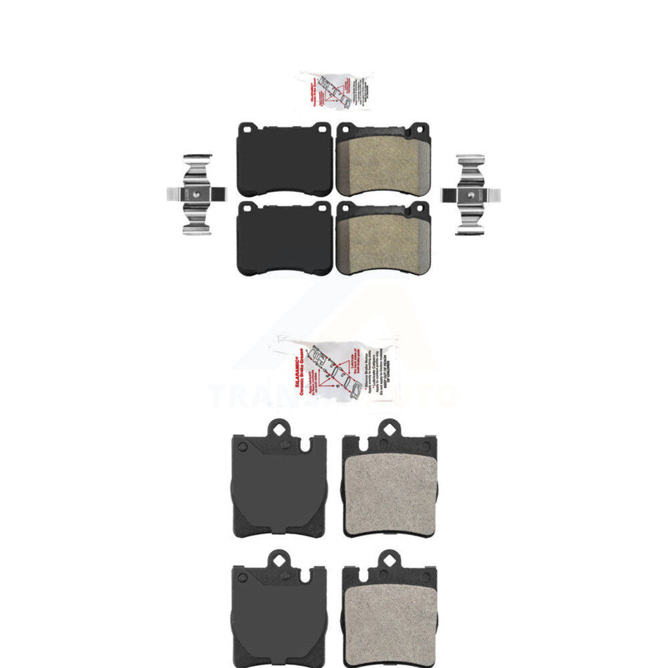 Front Rear Semi-Metallic Disc Brake Pads Kit For Mercedes-Benz C230 SLK350 CLK350 SLK300 KNF-100895