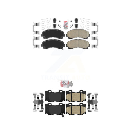 Front Rear Ceramic Disc Brake Pads Kit For INFINITI Q50 Q60 With Dual Piston Caliper KNF-100921