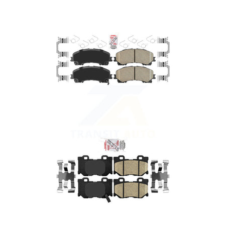 Front Rear Ceramic Disc Brake Pads Kit For INFINITI Q50 Q60 With Dual Piston Caliper KNF-100924
