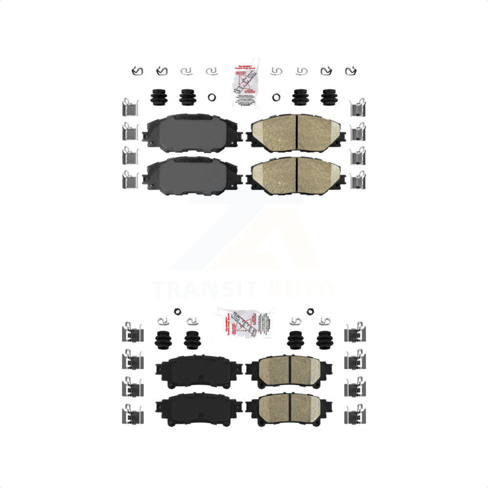 AmeriBRAKES Front Rear Ceramic Disc Brake Pads Kit For 2016-2020 Toyota Mirai KNF-100964