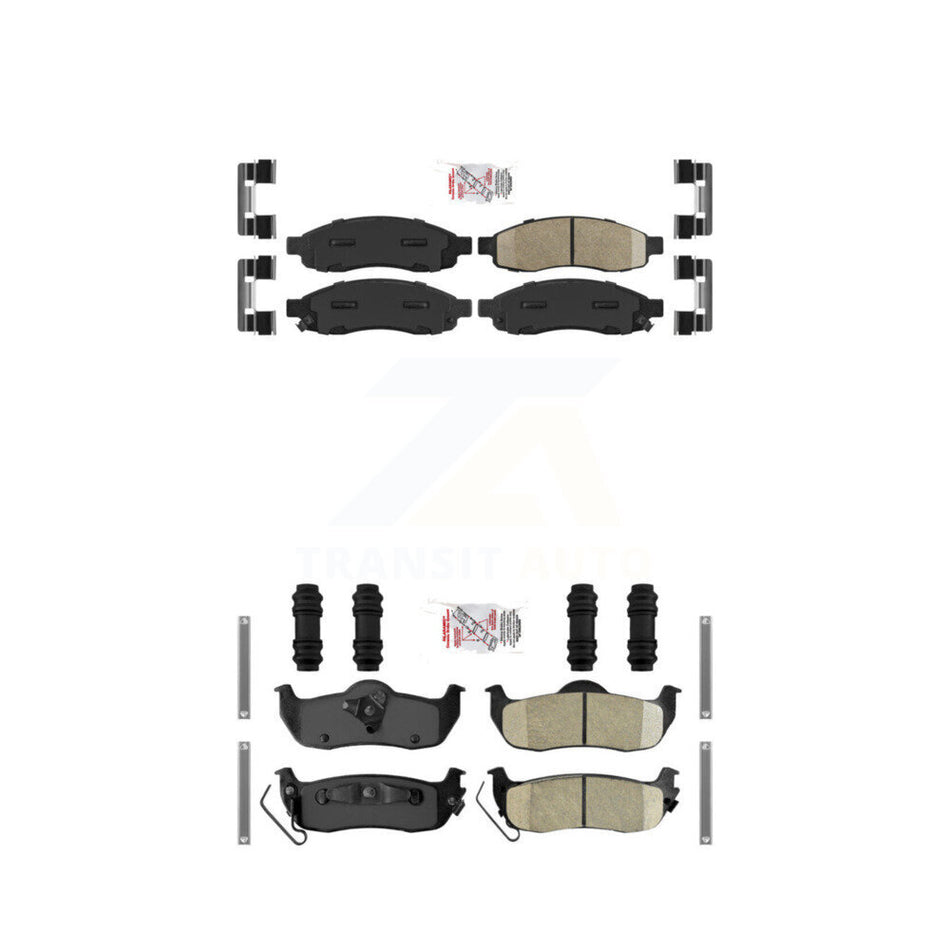 Front Rear Ceramic Disc Brake Pads Kit For Nissan TITAN INFINITI QX56 Armada Pathfinder KNF-100981
