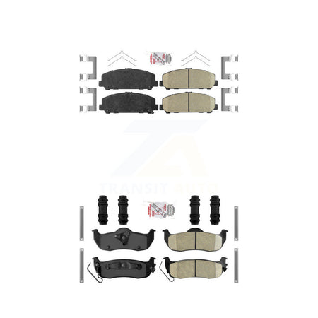Front Rear Ceramic Disc Brake Pads Kit For Nissan TITAN Armada INFINITI QX56 KNF-100985