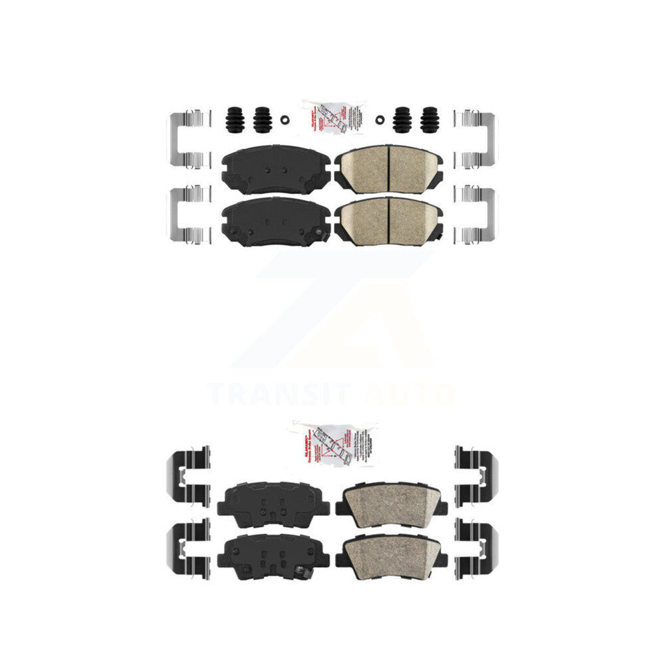 Front Rear Ceramic Disc Brake Pads Kit For 2010-2011 Hyundai Azera KNF-101016