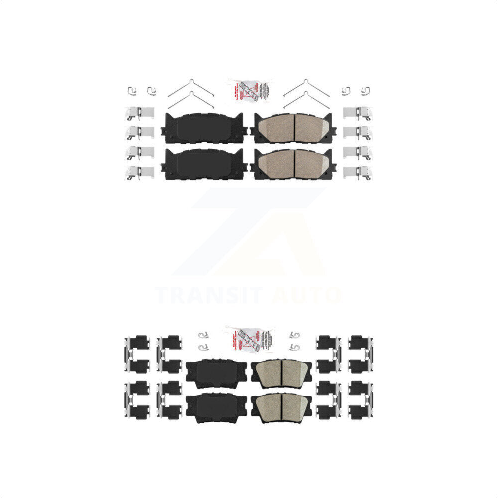 AmeriBRAKES Front Rear Ceramic Disc Brake Pads Kit For Toyota Camry Lexus ES350 Avalon ES300h KNF-101017