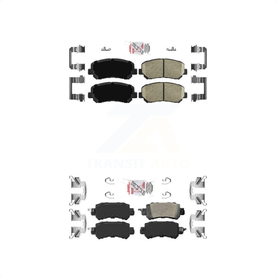 AmeriBRAKES Front Rear Ceramic Disc Brake Pads Kit For Mazda CX-5 KNF-101040