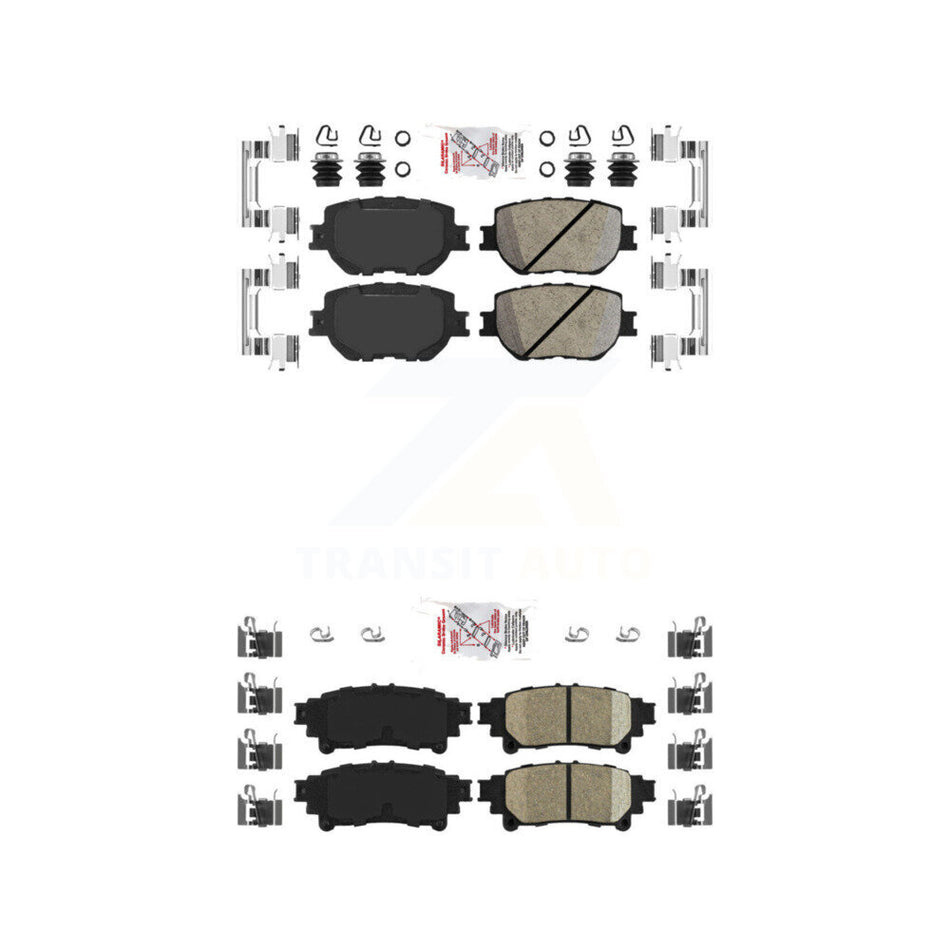 Front Rear Ceramic Disc Brake Pads Kit For Lexus IS250 KNF-101062