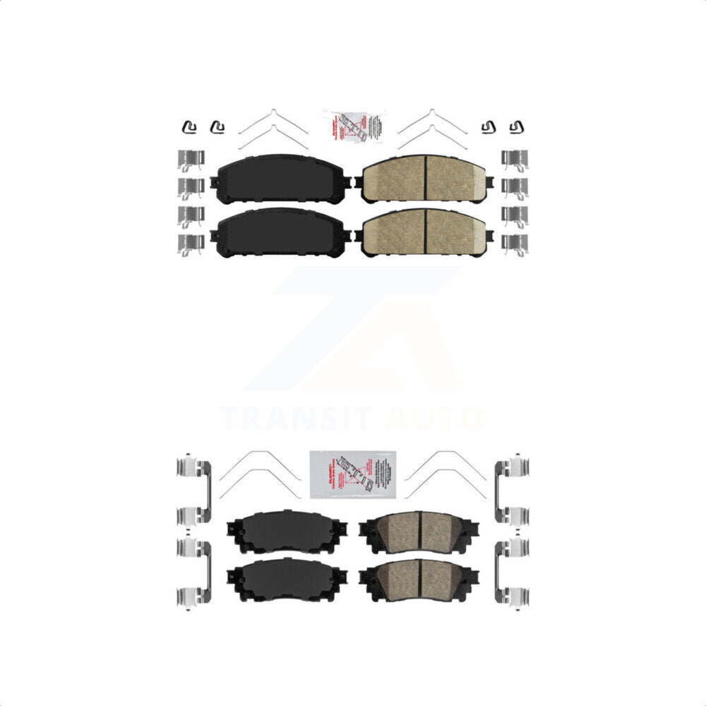 AmeriBRAKES Front Rear Ceramic Disc Brake Pads Kit For Lexus NX200t NX300 Toyota Camry NX300h Avalon KNF-101111