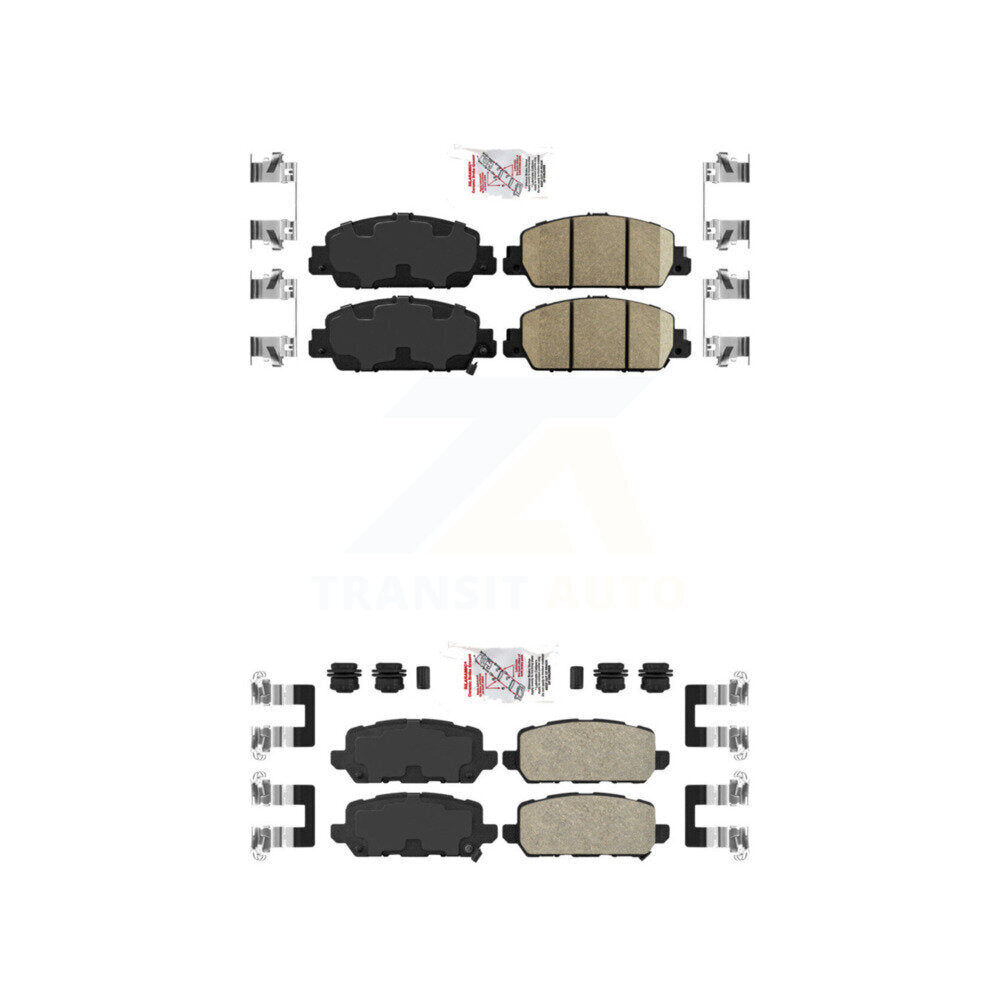Front Rear Ceramic Disc Brake Pads Kit For 2016-2022 Honda HR-V KNF-101146