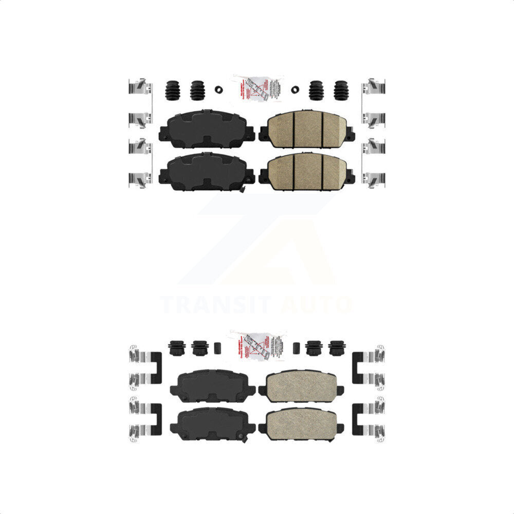 AmeriBRAKES Front Rear Ceramic Disc Brake Pads Kit For 2016-2022 Honda HR-V KNF-101148