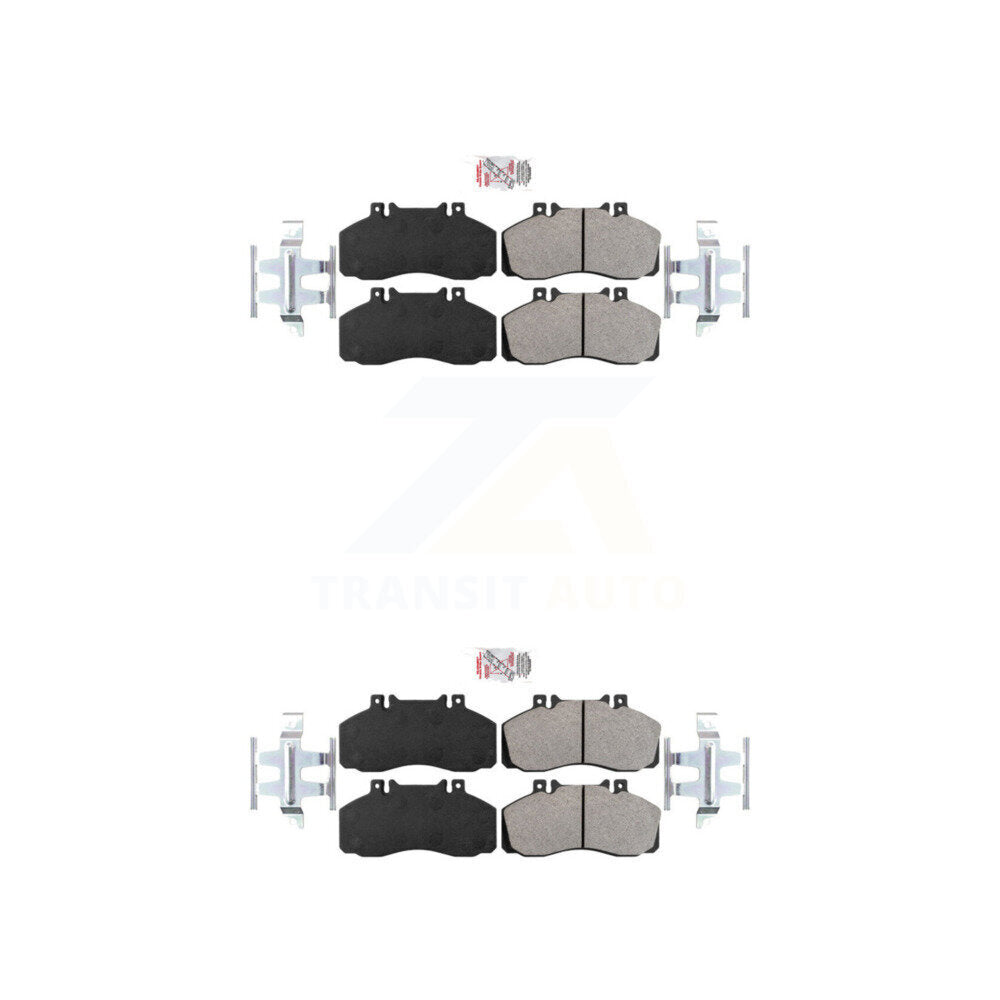 Front Rear Semi-Metallic Disc Brake Pads Kit For Hino Workhorse W42 145 165 KNF-101149
