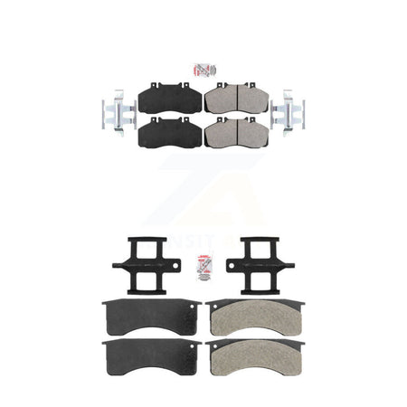 Front Rear Semi-Metallic Disc Brake Pads Kit For 2005-2010 Hino 185 18500lbs GVW KNF-101150