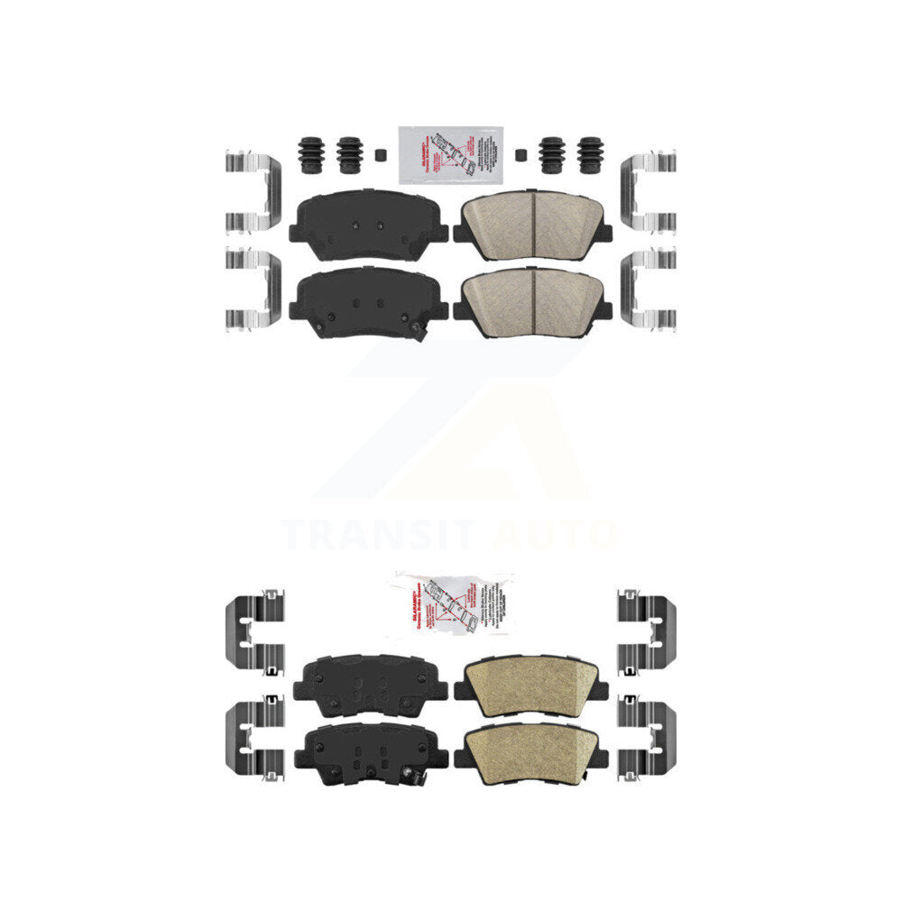 Front Rear Ceramic Disc Brake Pads Kit For Kia Rondo KNF-101218