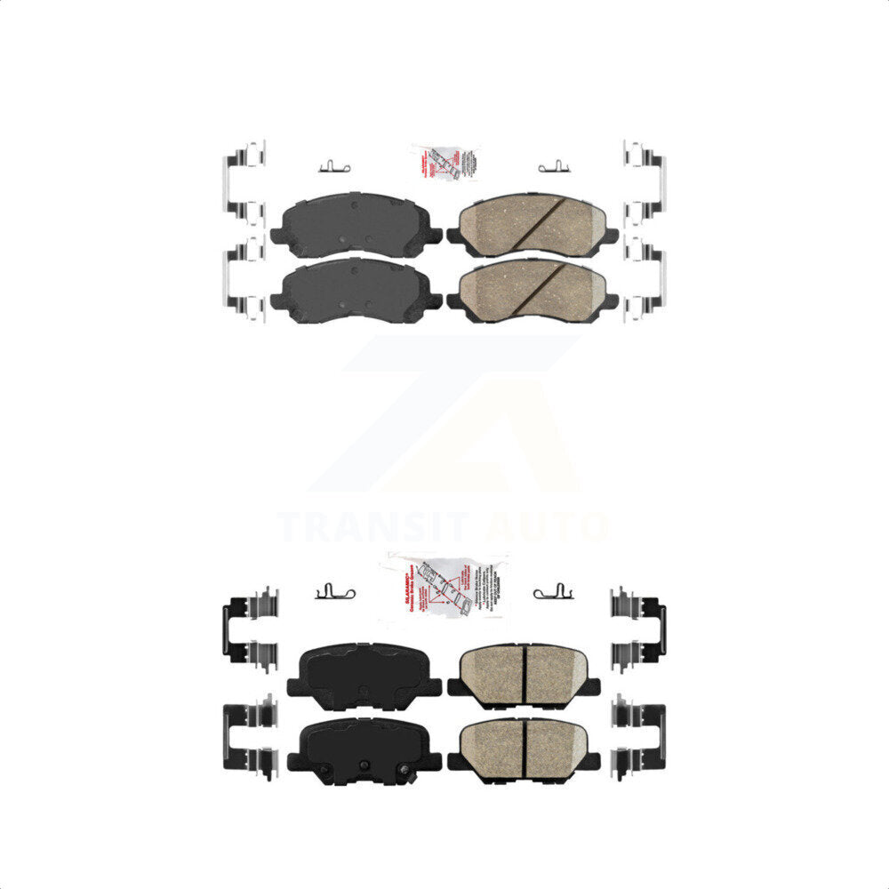 AmeriBRAKES Front Rear Ceramic Disc Brake Pads Kit For Mitsubishi Outlander Sport RVR KNF-101225