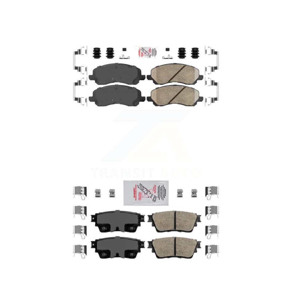 Front Rear Ceramic Disc Brake Pads Kit For Mitsubishi Outlander KNF-101228