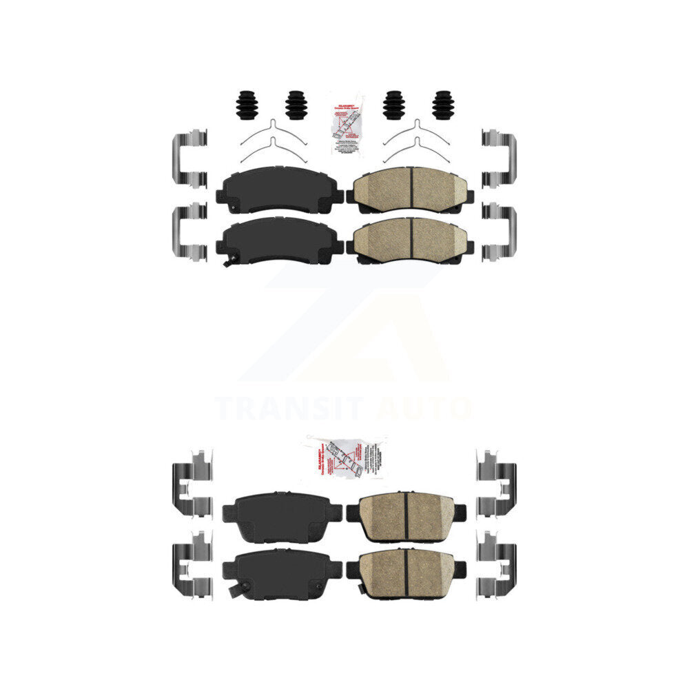 Front Rear Ceramic Disc Brake Pads Kit For Honda Ridgeline Acura TL KNF-101279