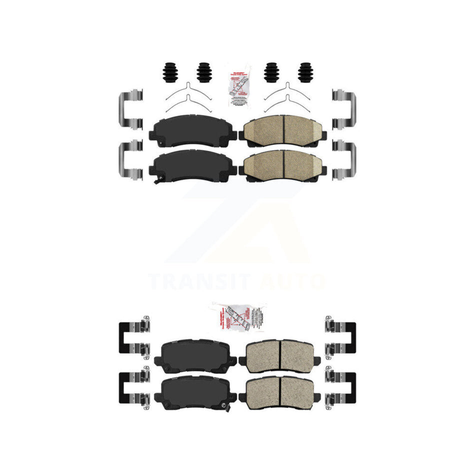 Front Rear Ceramic Disc Brake Pads Kit For 2015-2020 Acura TLX KNF-101284