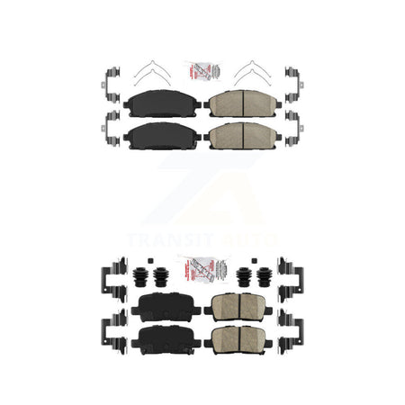 Front Rear Ceramic Disc Brake Pads Kit For 2003-2006 Acura MDX KNF-101301