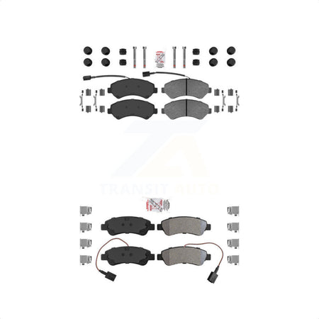 AmeriBRAKES Front Rear Semi-Metallic Disc Brake Pads Kit For Ram ProMaster 1500 2500 3500 KNF-101384