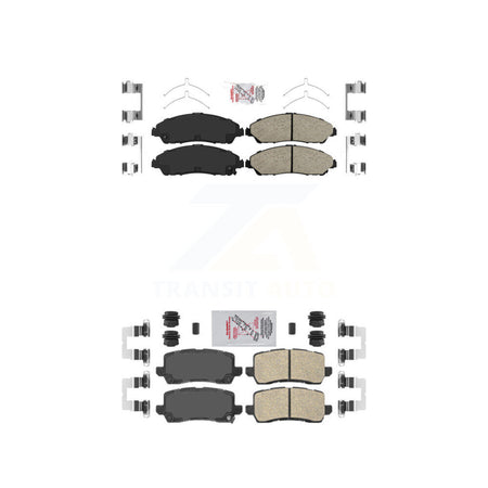 Front Rear Ceramic Disc Brake Pads Kit For 2017-2020 Acura MDX KNF-101411