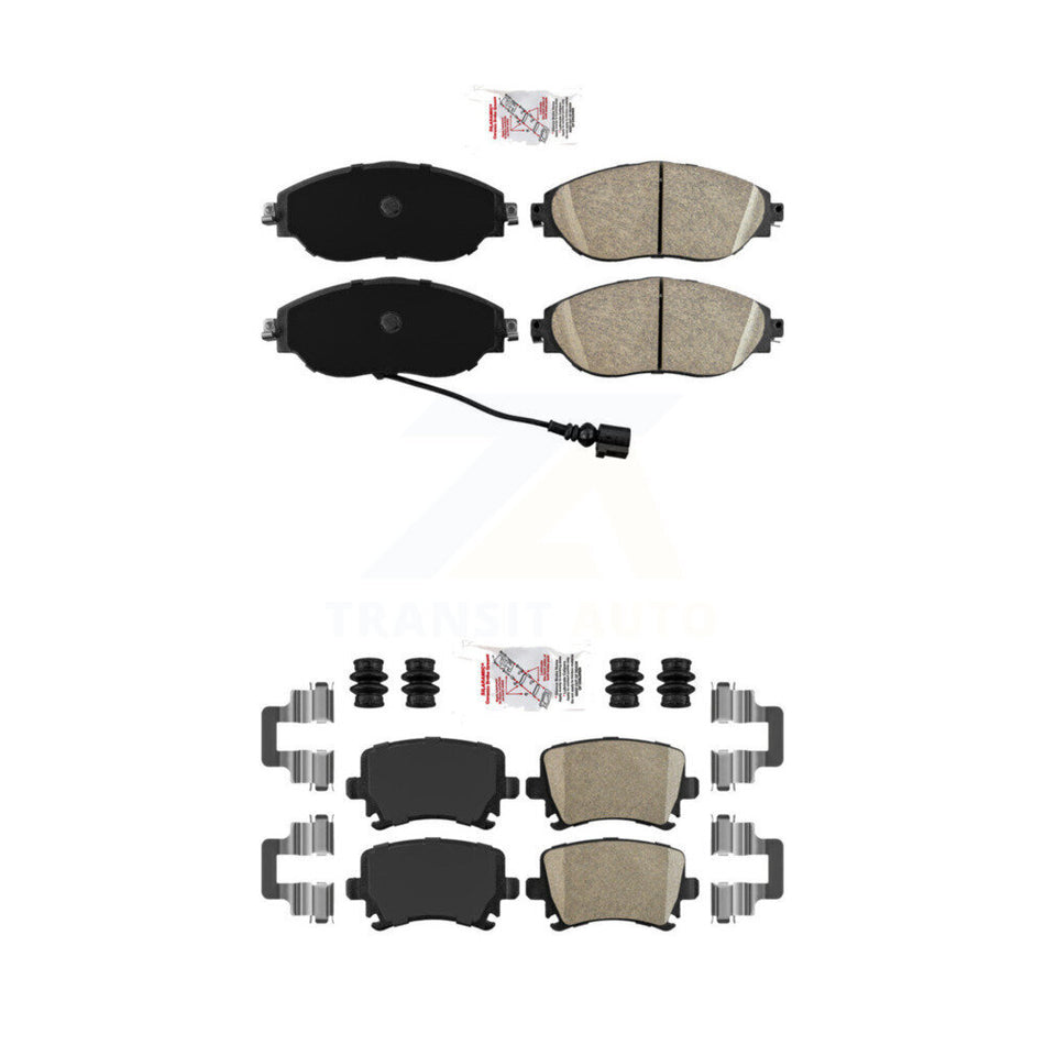 Front Rear Ceramic Disc Brake Pads Kit For Volkswagen GTI CC KNF-101418