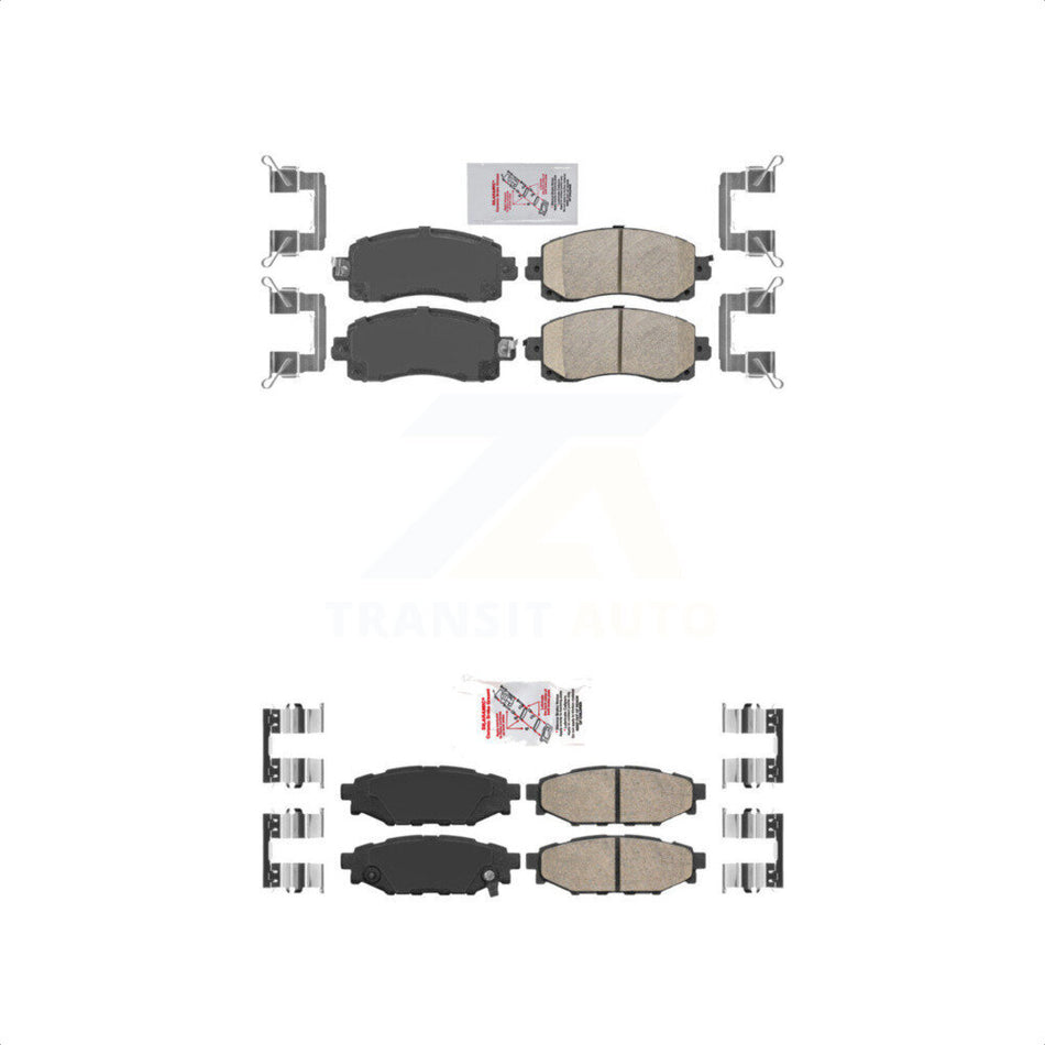 AmeriBRAKES Front Rear Ceramic Disc Brake Pads Kit For Subaru Crosstrek Impreza KNF-101430