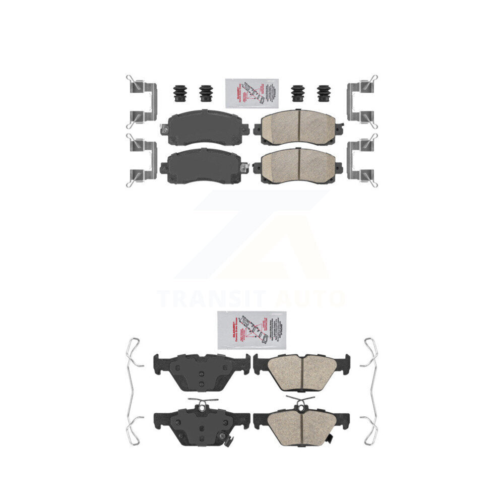 Front Rear Ceramic Disc Brake Pads Kit For Subaru Crosstrek Forester Outback WRX Impreza KNF-101431