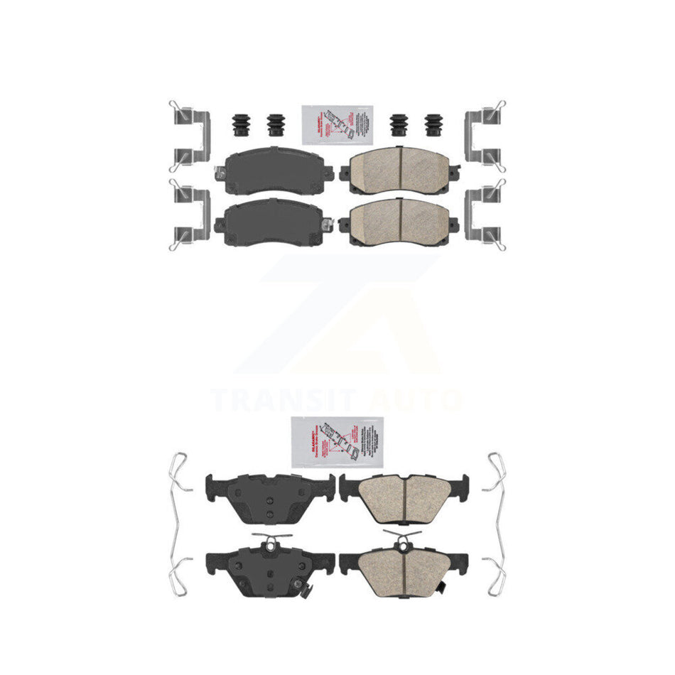 Front Rear Ceramic Disc Brake Pads Kit For Subaru Crosstrek Forester Outback WRX Impreza KNF-101431