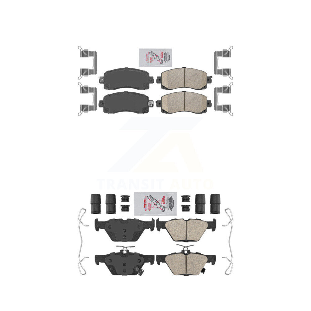 Front Rear Ceramic Disc Brake Pads Kit For Subaru Crosstrek Forester Outback WRX Impreza KNF-101434