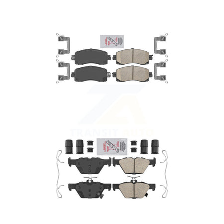 Front Rear Ceramic Disc Brake Pads Kit For Subaru Crosstrek Forester Outback WRX Impreza KNF-101434