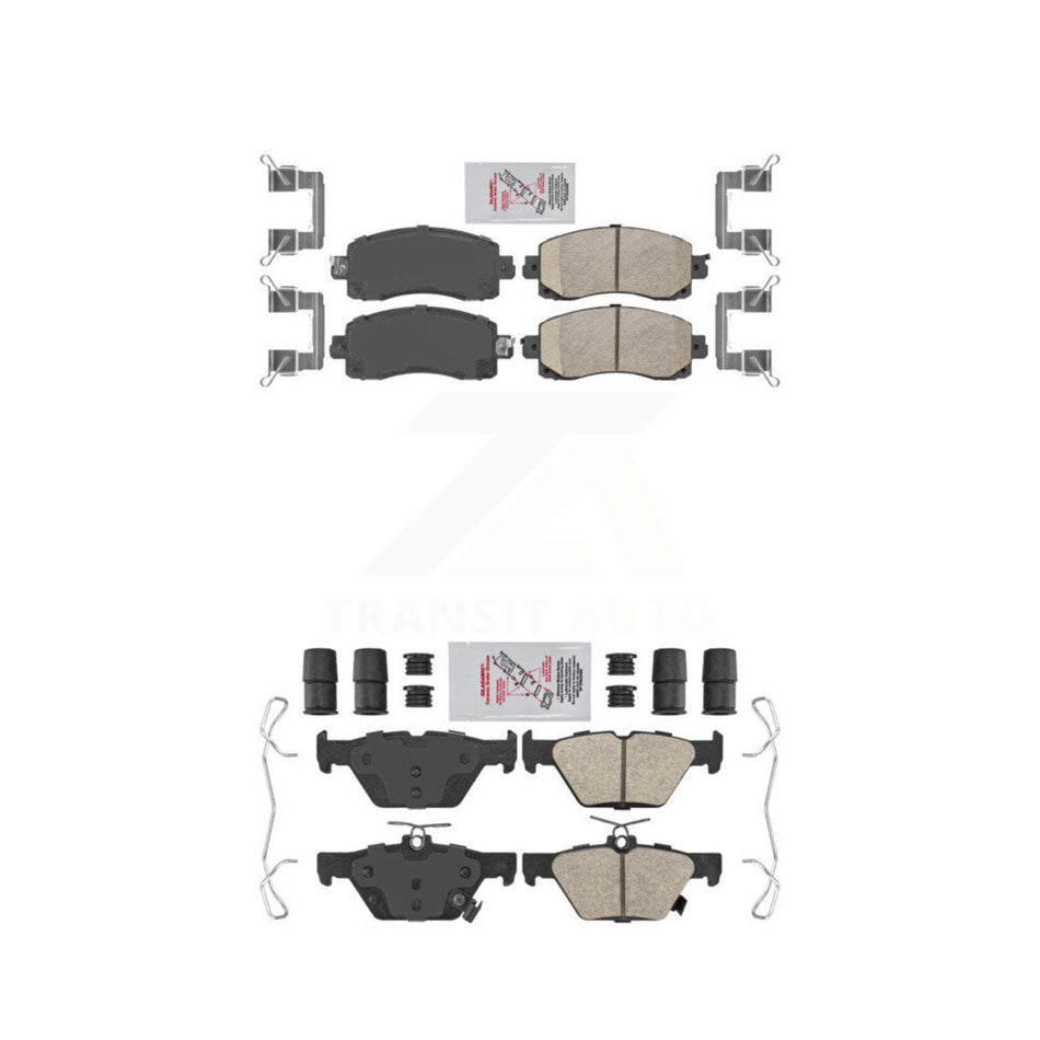 Front Rear Ceramic Disc Brake Pads Kit For Subaru Crosstrek Forester Outback WRX Impreza KNF-101434