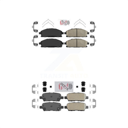 AmeriBRAKES Front Rear Ceramic Disc Brake Pads Kit For Nissan Quest X-Trail KNF-101482