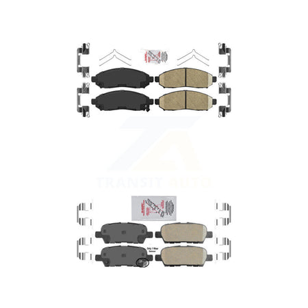 Front Rear Ceramic Disc Brake Pads Kit For Nissan LEAF KNF-101521